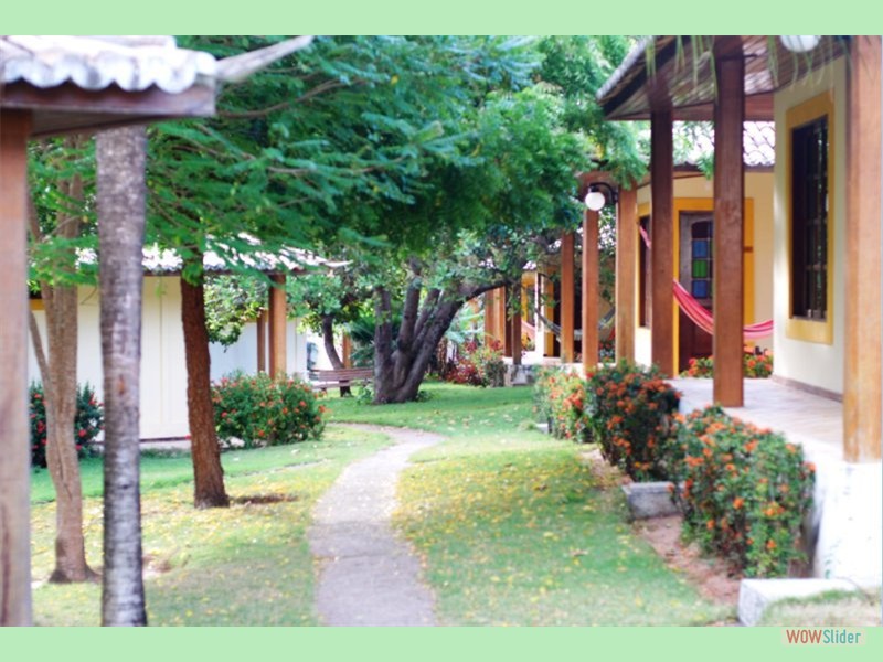Brazil. Tibau do Sul. Hotel ''Eurosol Tibau Resort''. Территория отеля